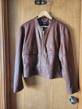 J.Crew Leather Bomber Jacket